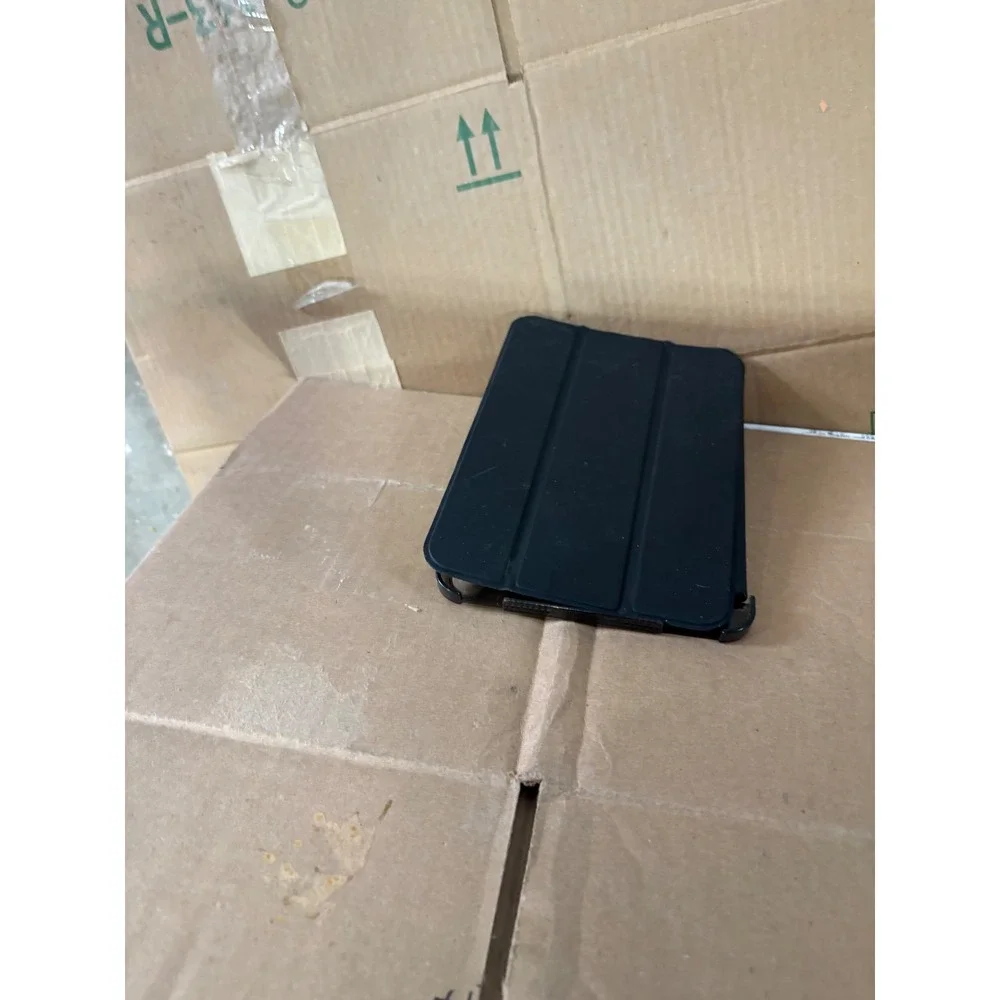 Black iPad mini Smart Case Folio Trifold Stand Cover with Translucent Back Shell